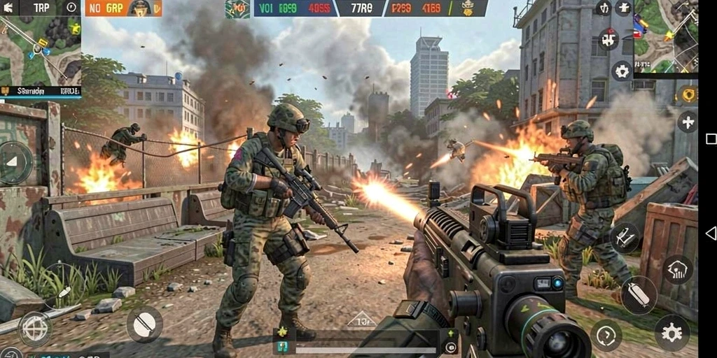 Gameplay intens dan strategi tempur dalam 77RP