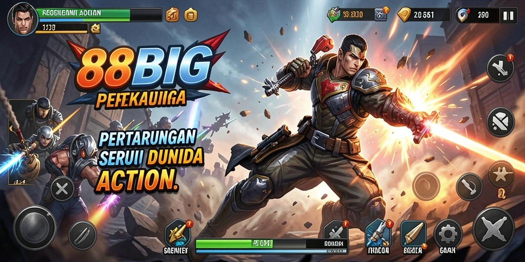 Tampilan seru dari gameplay 88BIG yang penuh aksi.