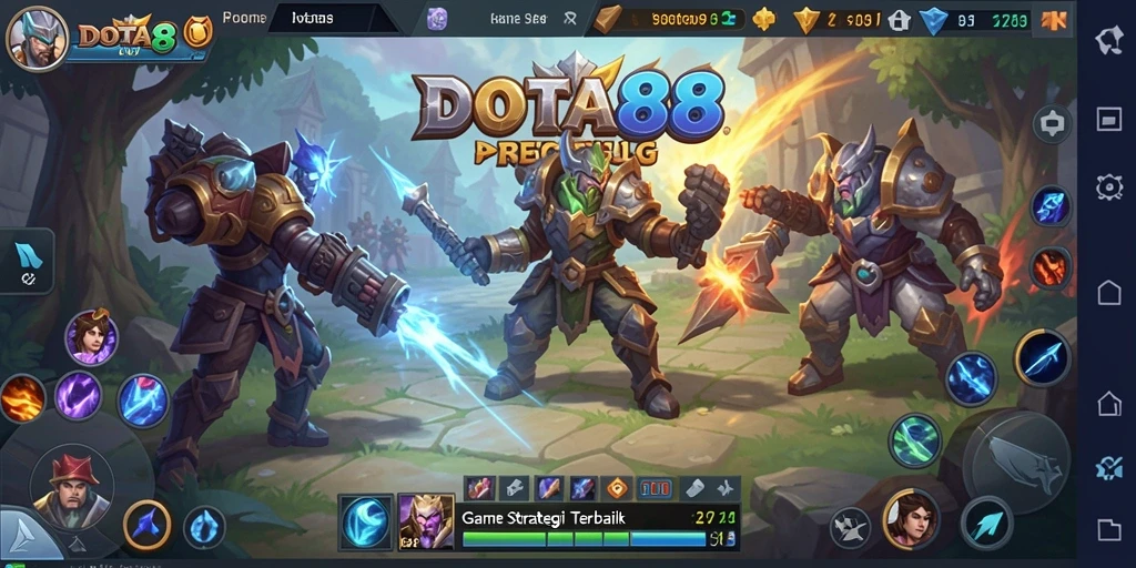 Tangkapan layar gameplay DOTA88 menunjukkan aksi strategis yang mendebarkan.