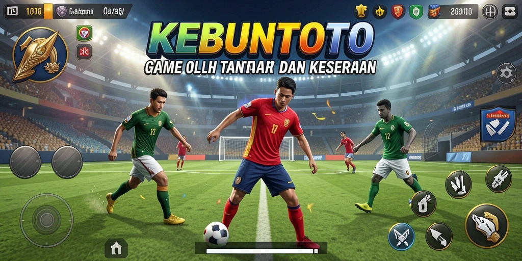 Tampilan gameplay KEBUNTOTO yang mengasyikkan dan penuh aksi olahraga.