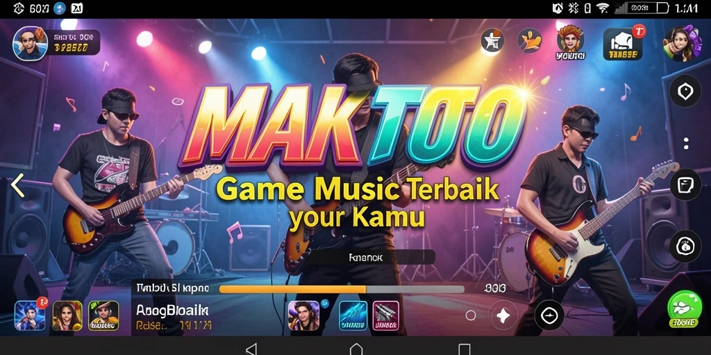 Tampilan menarik gameplay MAKTOTO dengan efek musik yang memikat.
