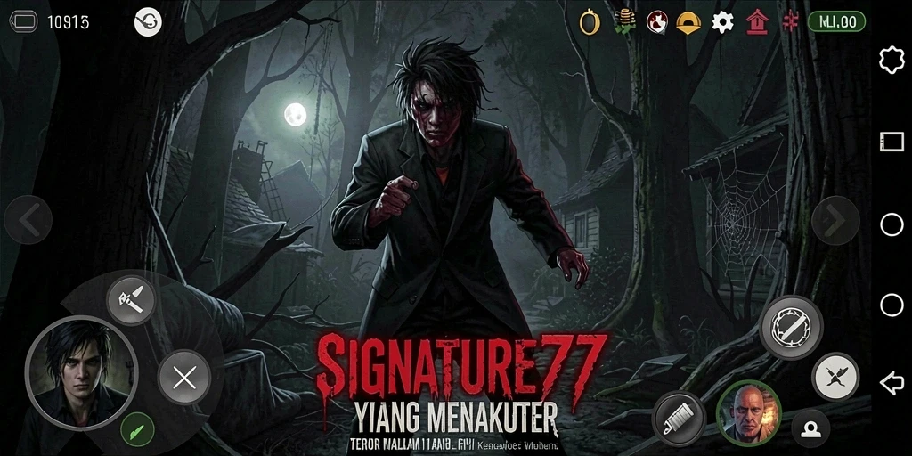 Tampilan menakutkan dalam gameplay SIGNATURE77 yang menggetarkan.