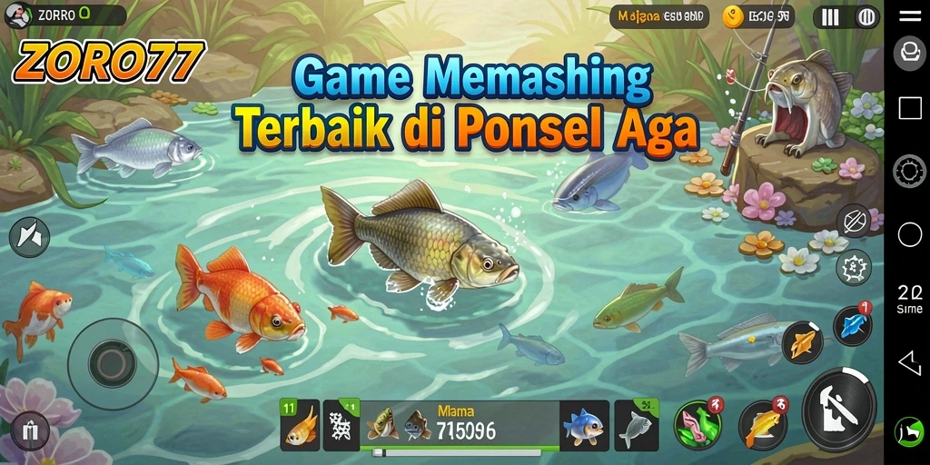 Tangkapan ikan yang beragam dalam gameplay ZORO77.